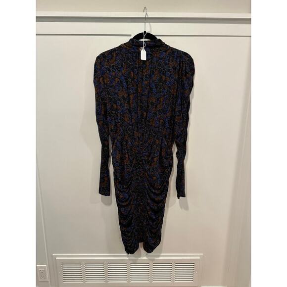 NWT Veronica Beard Gretna Dress Sapphire Multi Print Size L - Picture 4 of 12